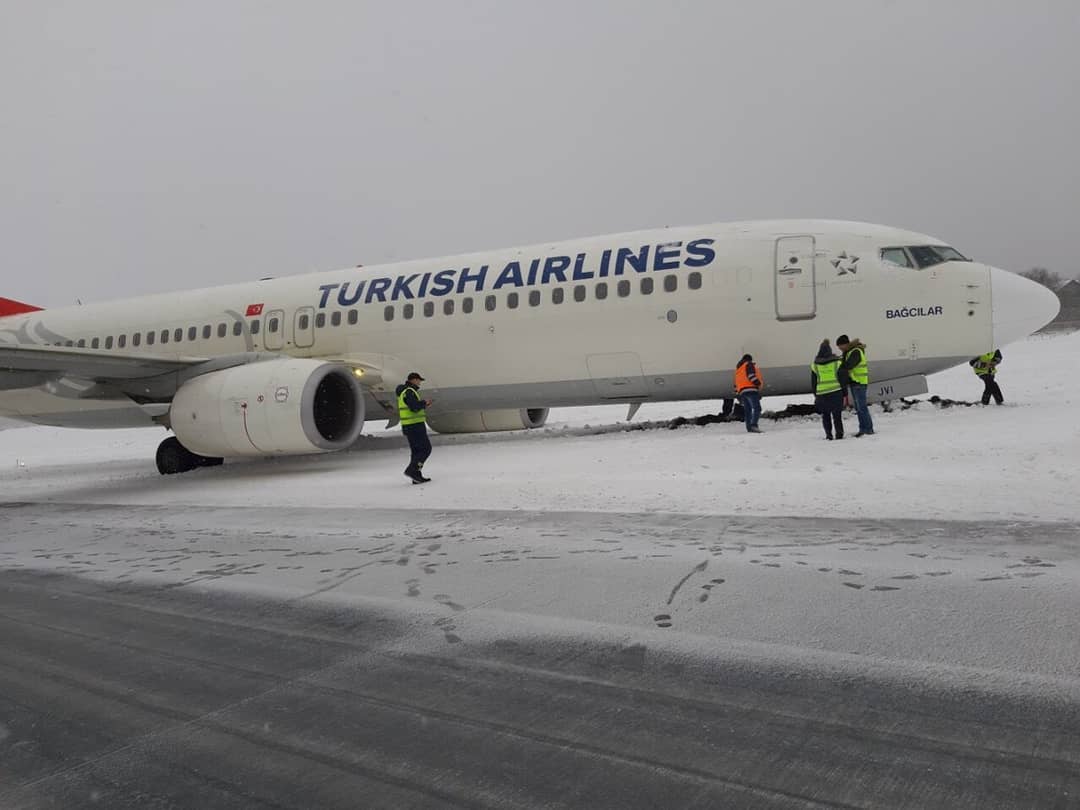 THY uçağı Lviv’de pistten çıktı