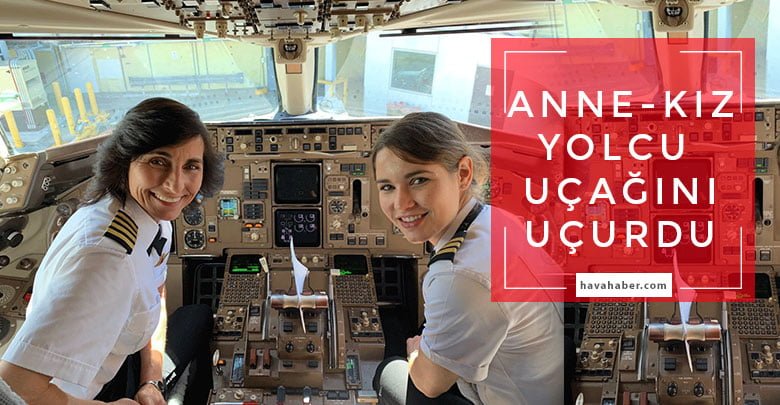 Los Angeles’tan Atlanta’ya giden Delta’nın Boeing 757 uçağını anne pilot Wendy Rexon ile ikinci pilot kızı Kelly Rexon uçurdu