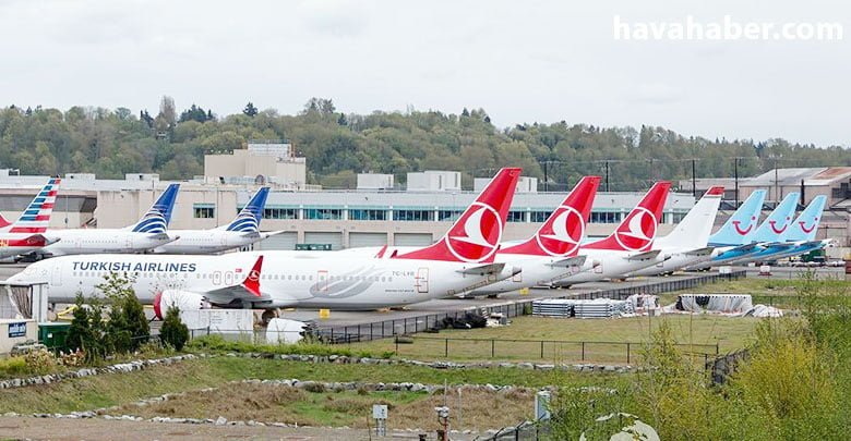 THY'nin uçakları Boeing tesislerinde bekliyor
