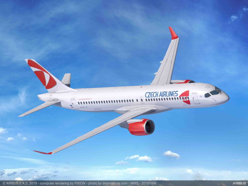 Çek Havayolları’nın (Czech Airlines), Avrupalı üretici Airbus’la 4 adet A220-300 siparişi için anlaşma sağladığı açıklandı.