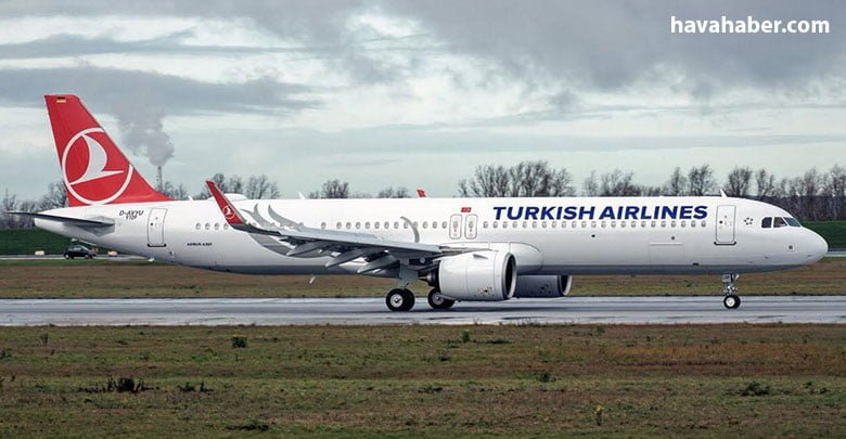 Türk Hava Yolları'na ait TC-LSP tescilli A321NEO tipi uçak