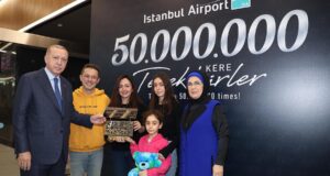erdogan 50 milyon yolcu İstanbul havalimanı