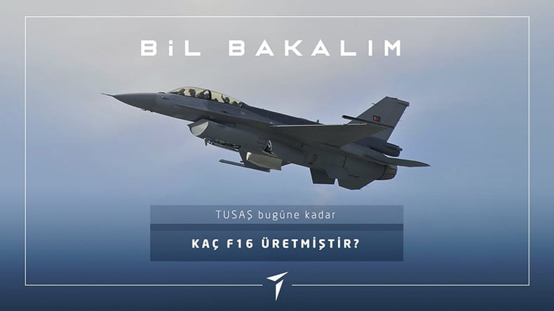 TUSAŞ, bugüne kadar kaç F-16 üretmiştir