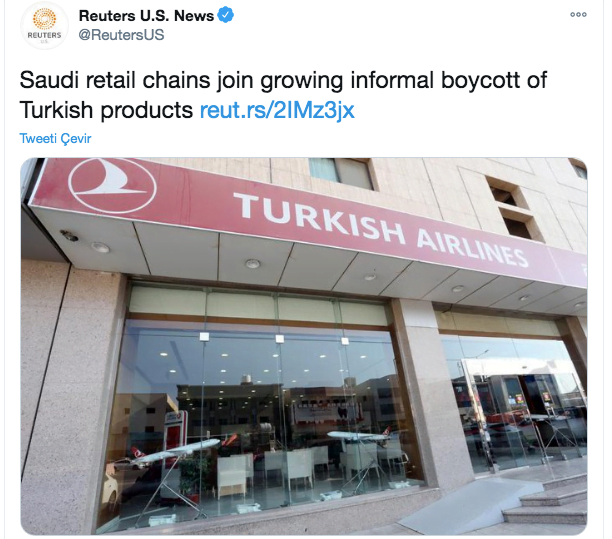 reuters türk hava yolları haberi