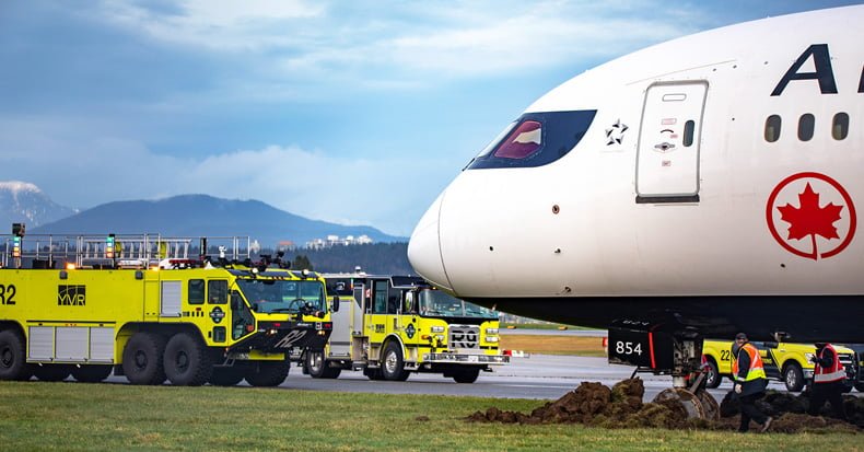 air canada 787-9 pistten çıktı