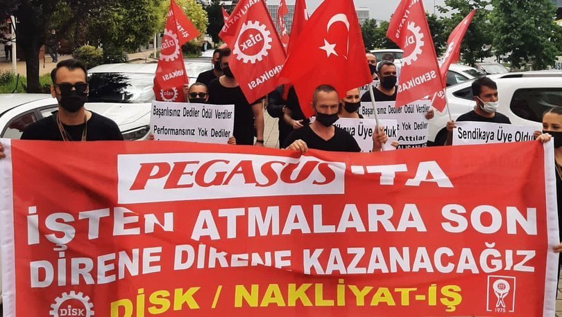 İşten çıkarılan Pegasus çalışanları protestoları sosyal medyaya taşıdı