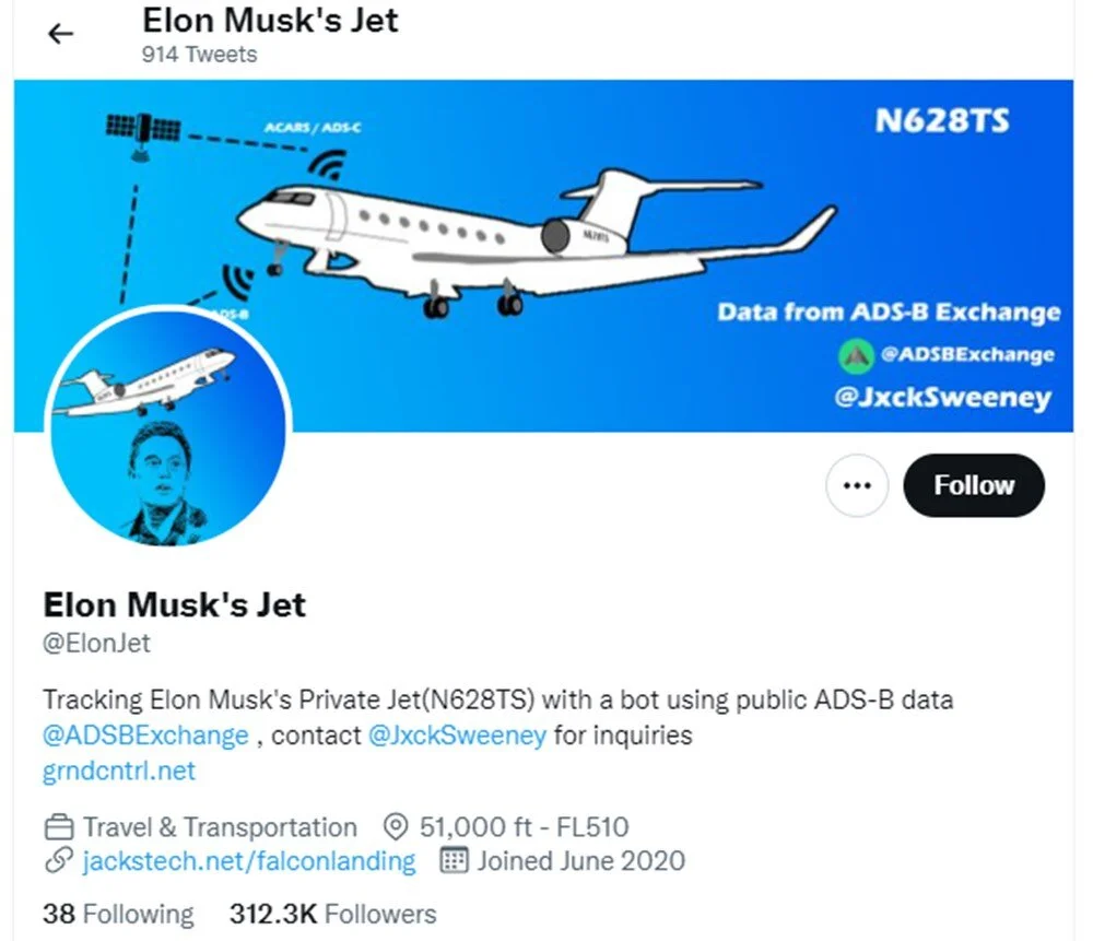 elon musk jet