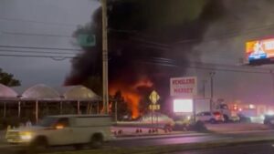 ABD’de küçük uçak araç galerisine düştü 2 ölü