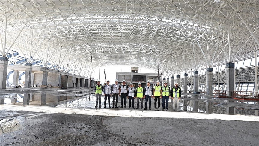 Kayseri'de 8 milyon yolcu kapasiteli havalimanı inşaatında çalışmalar sürüyor