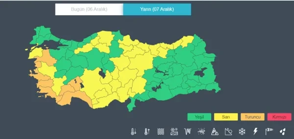 28 kente kuvvetli yağış uyarısı! Meteoroloji bölge bölge sıraladı.. İşte sarı ve turuncu alarm verilen bölgeler