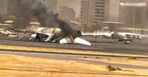 Saudia-uçağı-çatışmalar-sırasında-imha-edildi