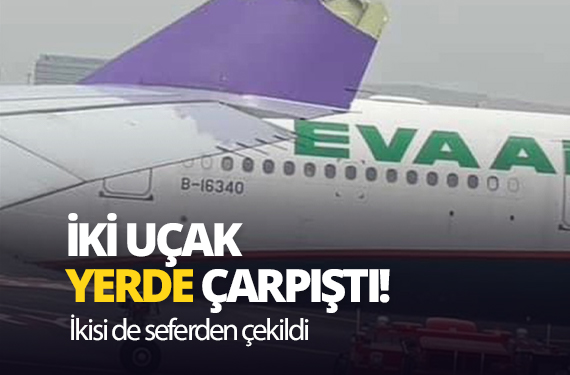 Tokyo Haneda Havalimanı'nda Thai Airways ve Eva Air uçakları çarpıştı