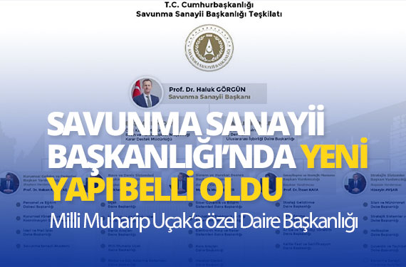 savunma sanayii başkanlığında yeni yapı belli oldu milli muharip