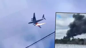 Son dakika... Rusya'nın İvanovo bölgesinde askeri kargo uçağı düştü