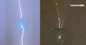 uçak-yıldırım-çarpması