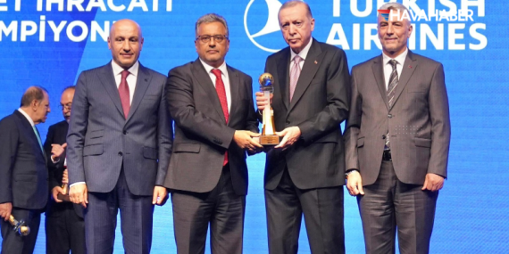 Türk Hava Yolları 2023 İhracat Şampiyonu Oldu: Ahmet Bolat’a ödülü Cumhurbaşkanı Erdoğan verdi