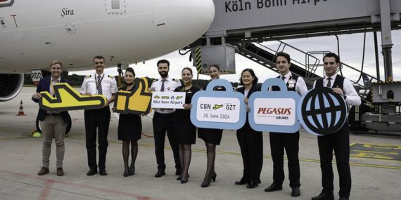 Pegasus Havayolları’ndan Yeni Hat: Gaziantep’ten Köln’e Uçuşlar Başladı