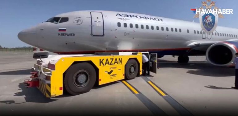 Aeroflot’un Kazan-Antalya Uçağı Apronda Kaza Yaptı