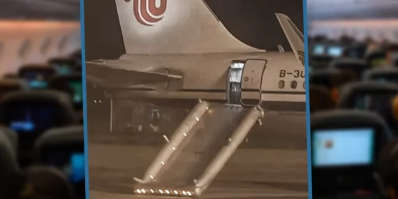 Air China Uçağında Yanlışlıkla Açılan Acil Çıkış Kapısı Sebebiyle Sefer İptal Edildi
