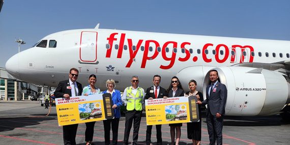 Pegasus’tan Ankara Esenboğa’dan Dublin’e Direkt Uçuşlar Başladı