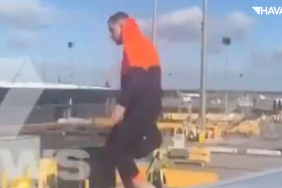 Havalimanında-korkunç-olay!...-Uçağın-acil-çıkış-kapısından-çıktı