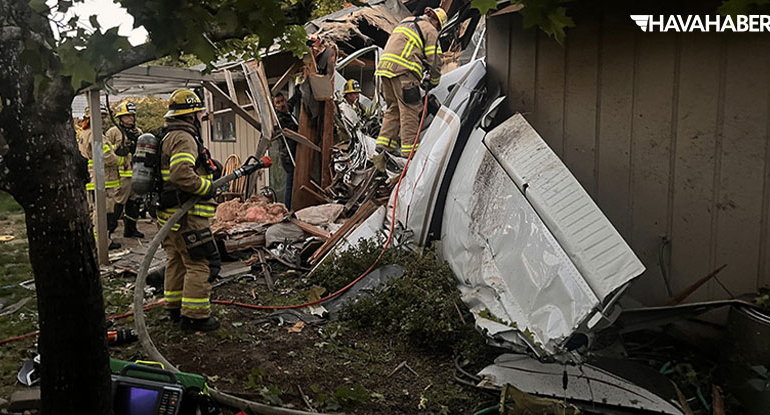 ABD’nin Oregon Eyaletinde Küçük Uçak Binaya Çarptı: 2 Ölü, 1 Yaralı