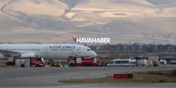 Hindistan’dan Almanya’ya giderken Erzurum’a zorunlu iniş yapan yolcu uçağındaki bomba ihbarı asılsız çıktı
