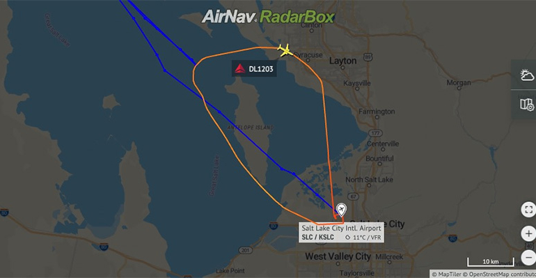 Delta Airlines Uçağında Kabin Basıncı Düştü, Uçak Geri Döndü