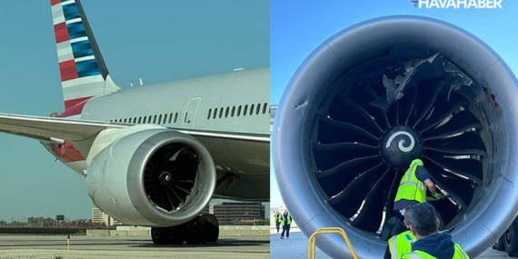 American Airlines Uçağı, Chicago O’Hare’de Kargo Konteynerini Yuttu