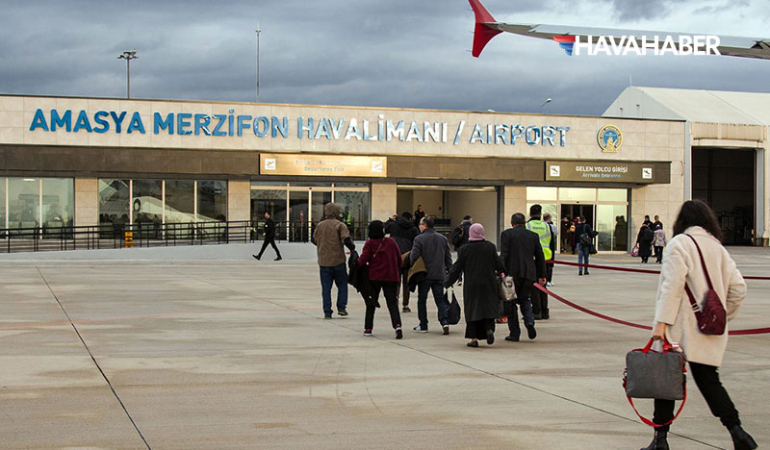 Merzifon Havalimanı 2024’te 138 Bin Yolcuya Hizmet Verdi!