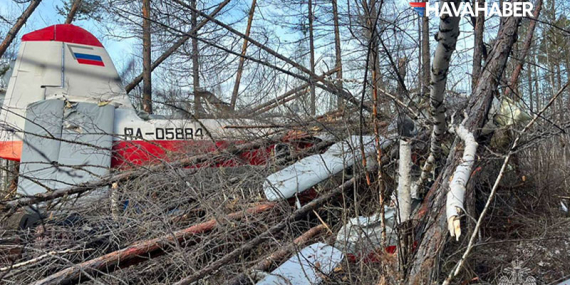 Rusya’da AN-3 Tipi Uçak Düştü: 1 Ağır Yaralı