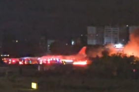 ANTALYA havalimanı uçak yangını