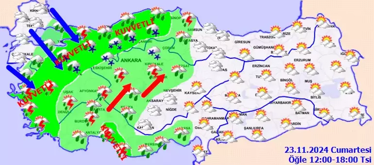 Kar, sağanak, fırtına. Bu illerde yaşayanlar dikkat Meteoroloji'den 44 ile sarı ve turuncu kodlu alarm