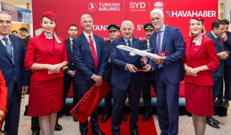 Türk Hava Yolları, En Uzun Rotası Sidney’e Uçuş Başlattı