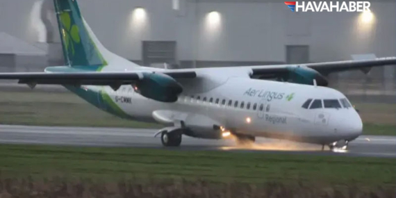 Belfast Şehir Havaalanı’nda Sert İniş: Uçak Burun Üstüne Çöktü