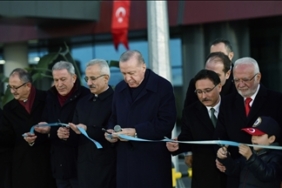 Cumhurbaşkanı Erdoğan, Kayseri Havalimanı yeni terminal binası mütemmimleri ile apron projesi açılışına katıldı