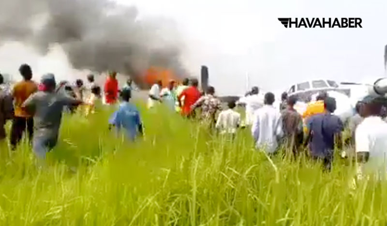 Demokratik Kongo’da Air Kasai Uçağı Pistten Çıktı: Alev Alan Uçak Korkuttu!