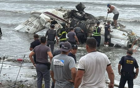 Bir kaza haberi de Brezilya’dan!.. Uçak düştü: 1 ölü, 4 yaralı!