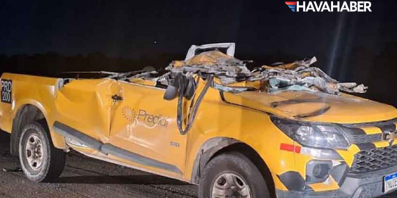 Faciadan dönüldü! GOL Uçağı Kalkış Sırasında Servis Aracıyla Çarpıştı