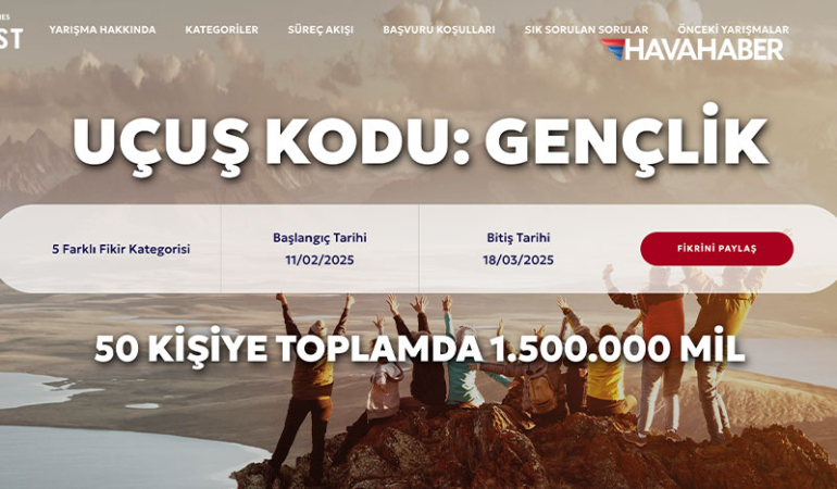 THY’den Gençlere Özel Fikir Yarışması: 1,5 Milyon Mil Ödül!