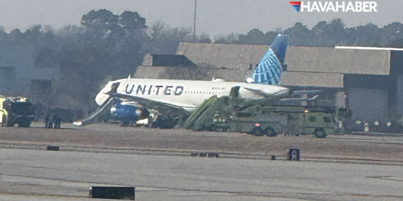 United Airlines uçağında panik! Kalkış sırasında alev aldı, yolcular tahliye edildi