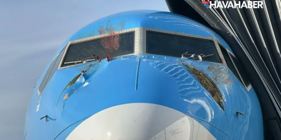 TUI Airways Boeing 737 MAX’e Kuş Çarptı! Burun radomu delindi, kokpit camı çatladı