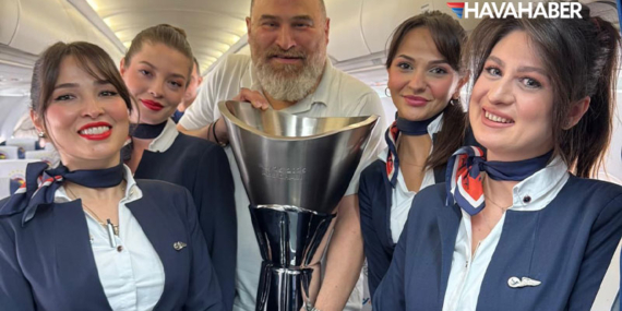 Freebird Havayolları, Fenerbahçe’nin EuroLeague zaferini gökyüzünde kutladı