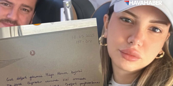 THY kabin ekibinden Fulya Öztürk’e uçuşta anlamlı jest