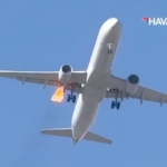 American Airlines’ın Las Vegas-Charlotte seferini yapan uçağı motor arızası nedeniyle geri döndü.
