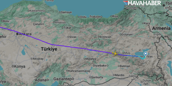 Meraj Airlines İran Gerilimi Nedeniyle Tahran Yerine Van’a İndi