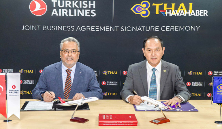 Türk-Havayolları-ve-Thai-Havayolları,-Ortak-İş-Anlaşması-İmzaladı--