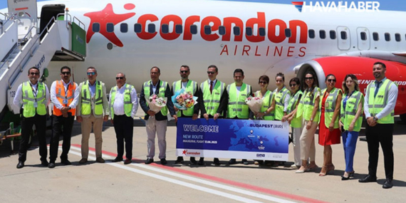 Budapeşte-Gazipaşa Arasında İlk Uçuş Gerçekleşti