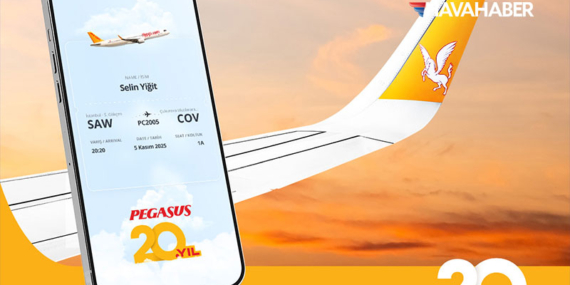 Pegasus Hava Yolları’ndan 20. yıla özel hatıra bileti kampanyası