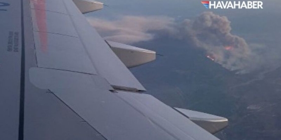 Sakarya’daki Orman Yangını Yolcu Uçağından Görüntülendi: Felaketin Boyutu Havadan Böyle Kaydedildi